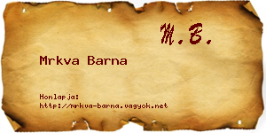 Mrkva Barna névjegykártya